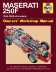 Maserati 250F Manual: 1954-1960 (all models) Cover Image