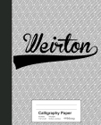 Calligraphy Paper: WEIRTON Notebook Cover Image
