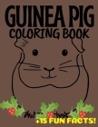 Guinea Pig Coloring Book: Funny 25 Patterns To Color For Stress Relief And Relaxation: 15 Fun Facts About Guinea Pigs: Gifts For Teens And Adult Cover Image