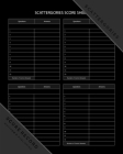 Matthew D. Publishing Scattergories Score Record: Scattergories Game Sheet Keeper for Keep Track of Who's Ahead In Your Favorite Creative Thinking Cat Cover Image