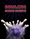 Bowling Score Sheet: Bowling Game Record Book - 118 Pages - Tenpin Bowl Dark Design Cover Image