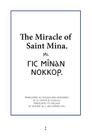 The Miracle of Saint Mina By El-Shafie El-Guzuuli (Editor), Vincent W. J. Van Gerven Oei (Editor) Cover Image