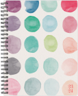 Organic Watercolor Dot Academic 2023-24 8.5 X 11 Softcover Weekly Planner By Willow Creek Press Cover Image