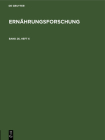 Ernährungsforschung. Band 26, Heft 6 By No Contributor (Other) Cover Image