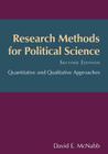 Research Methods for Political Science: Quantitative and Qualitative Methods By David E. McNabb Cover Image
