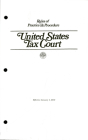 Rules of Practice & Procedure, United States Tax Court, Effective January 1, 2010 Cover Image