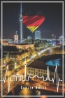 Berlin Notes: Berlin Notizbuch Mit Herzschlag & Herz Mit Deutscher Flagge Planer Tagebuch (Liniert, 15 x 23 cm, 120 Linierte Seiten, By Echte Berliner Notizbucher Mit Herz Cover Image
