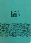 KJV Holy Bible, Wave Design, Large Print, Coastal Blue Ultrasoft: (Red Letter, Teal, 1611 Version) Cover Image