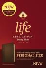 NIV Life Application Study Bible, Third Edition, Personal Size (Leatherlike, Dark Brown/Brown) By Tyndale (Created by) Cover Image