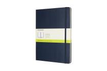 Moleskine Classic Notebook, Extra Large, Plain, Sapphire Blue, Hard Cover (7.5 x 10) Cover Image