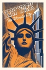 Vintage Journal Orange and Blue Graphic of Statue of Liberty Head By Found Image Press (Producer) Cover Image