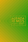 Agenda 2020 - 2021 18 Mois: Illusion d'optique - chevron vert jaune - Janvier - juin - Planificateur - Calendrier quotidien de l'organisateur - 15 By New Nomads Press Cover Image