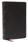 KJV Large Print Single-Column Bible, Personal Size with End-Of-Verse Cross References, Black Genuine Leather, Red Letter, Comfort Print: King James Ve By Thomas Nelson Cover Image