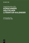 1928 By Gerhard Lüdtke (Editor) Cover Image