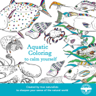 Aquatic Coloring To Calm Yourself: A Coloring Book Cover Image