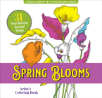 Spring Blooms Adult Coloring Book  Cover Image