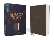 Niv, the Grace and Truth Study Bible, Cloth Over Board, Gray, Red Letter, Comfort Print Cover Image