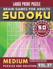 Sudoku Medium: suduko puzzle books for adults medium - Sudoku medium difficulty Puzzles and Solutions For Beginners Large Print (Sudo Cover Image