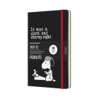 Moleskine 2021-2022 Peanuts Weekly Planner, 18M, Large, Black, Hard Cover (5 x 8.25) Cover Image