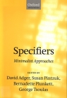 Specifiers: Minimalist Approaches Cover Image