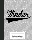 Calligraphy Paper: WINDER Notebook Cover Image