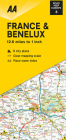 Road Map France & Benelux (Road Map Europe) By AA Publishing Cover Image