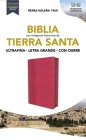 Biblia Reina-Valera 1960, Tierra Santa, Ultrafina Letra Grande, Leathersoft, Fuscia, Con Cierre By Vida, Rvr 1960- Reina Valera 1960 Cover Image