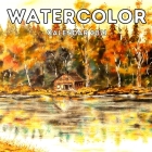 Watercolor Calendar 2021: 16-Month Cute Gift Idea For Watercolour Lovers Men And Women By Alert Jelly Press Cover Image