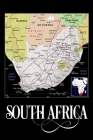 South Africa: Map of South Africa Notebook Cover Image