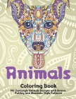 Animals - Coloring Book - 100 Zentangle Animals Designs with Henna, Paisley and Mandala Style Patterns By Aida Farmer Cover Image