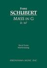 Mass in G, D.167: Vocal score By Franz Schubert, Friedrich Spiro (Arranged by), Eusebius Mandyczewski (Editor) Cover Image