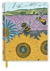 Kate Heiss: Sunflower Fields (Blank Sketch Book) (Luxury Sketch Books) Cover Image