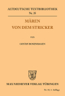 Mären von dem Stricker (Altdeutsche Textbibliothek #35) Cover Image