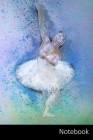 Notebook: Ballett Ballerina Notizbuch / persönliches Tagebuch / Schreibheft / Logbuch / Planer / Vokabelheft / Notizen - 6 x 9 Z By Notizbuch A5 Linier Notizbuch Ballerina Cover Image