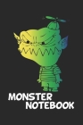 Monster Notebook: Notebook for Alien Ufo & Monster Fans - Gift Idea - checkered - A5 - 120 pages By D. Wolter Cover Image