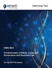 CIMA BA4 Fundamentals of Ethics, Corporate Governance and Business Law Study Text Cover Image