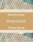 Inspection Work Order Form Book - Color Interior - Blue Green Teal Gold Brown - Property, Request, Buyer - 32 x 40 in By Kartah Cover Image