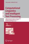 Computational Linguistics and Intelligent Text Processing: 18th International Conference, Cicling 2017, Budapest, Hungary, April 17-23, 2017, Revised Cover Image