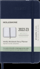 Moleskine 2023 Weekly Notebook Planner, 18M, Pocket, Sapphire Blue, Hard Cover (3.5 x 5.5) Cover Image
