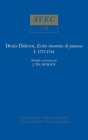Denis Diderot, Ecrits Inconnus de Jeunesse 1737-1744: Identifiés Et Présentés Par J. Th. de Booy (Oxford University Studies in the Enlightenment) Cover Image