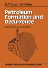 Petroleum Formation and Occurrence By B. P. Tissot, D. H. Welte Cover Image