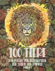 Malbücher für Erwachsene für Stifte und Marker - Mandala - 100 Tiere Cover Image