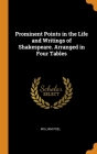 Prominent Points in the Life and Writings of Shakespeare. Arranged in Four Tables By William Poel Cover Image