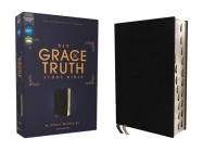 Niv, the Grace and Truth Study Bible, European Bonded Leather, Black, Red Letter, Thumb Indexed, Comfort Print By R. Albert Mohler Jr (Editor), Zondervan Cover Image