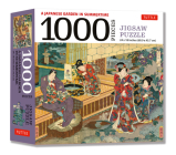 A Japanese Garden in Summertime - 1000 Piece Jigsaw Puzzle: A Scene from the Tale of Genji, Woodblock Print (Finished Size 24 in X 18 In) Cover Image