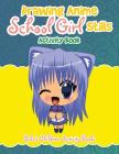 Drawing Anime School Girl Stills Activity Book Cover Image