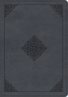 ESV Large Print Wide Margin Bible (Trutone, Slate Blue, Ornament Design) Cover Image