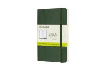 Moleskine Notebook, Pocket, Plain, Myrtle Green, Soft Cover (3.5 x 5.5) Cover Image
