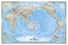 National Geographic: World Classic, Pacific Centered Wall Map - Laminated (46 X 30.5 Inches) Cover Image