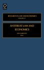 Antitrust Law and Economics (Research in Law and Economics #21) By John B. Kirkwood (Editor) Cover Image